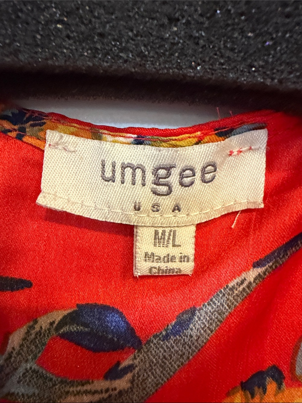 Umgee Red Floral Open Front Kimono - Picture 2 of 4